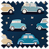 Roadtrip, Navy Blue - Motorised Roman Blind